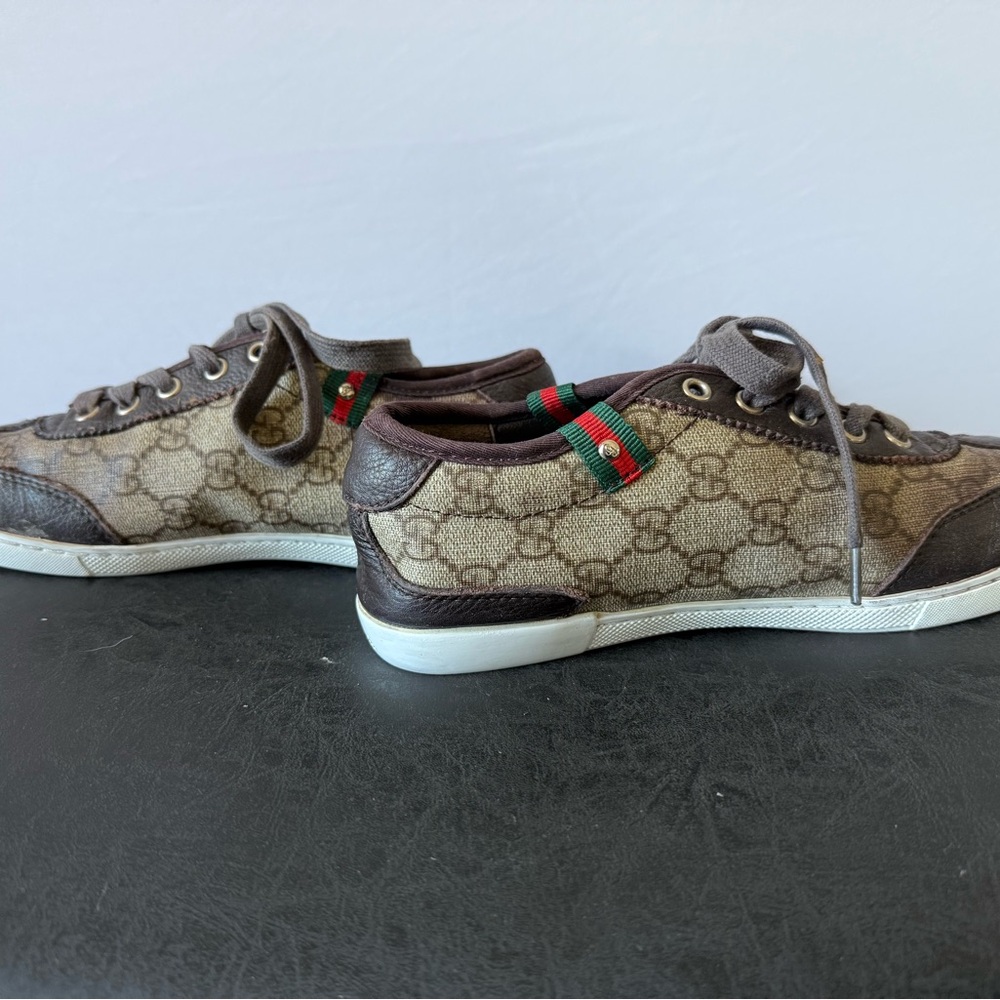 Gucci GG Supreme Canvas Sneakers – Brown Monogram Low Tops